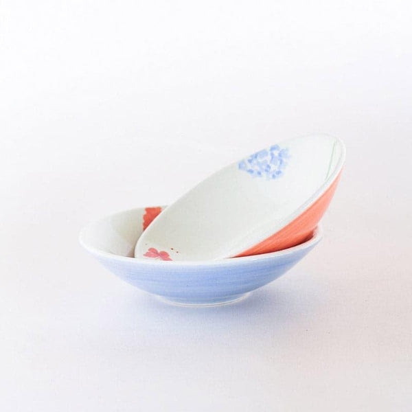 Bowl - Wildflower Meadow Handpainted Ceramic Bowls - Set Of 2