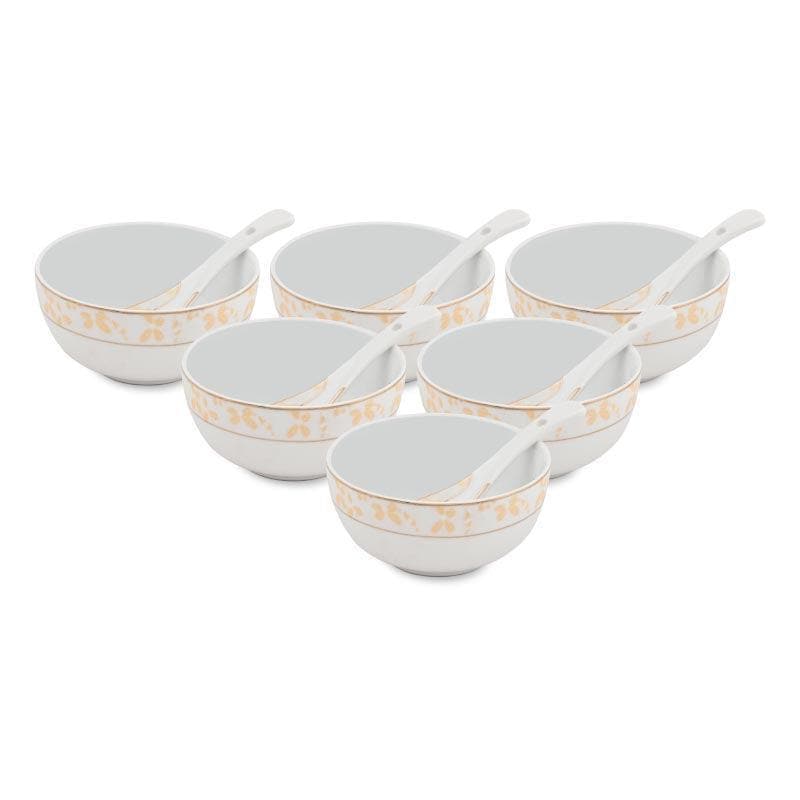 Bowl - Zennia Gold Soup Bowl - Set Of Twelve