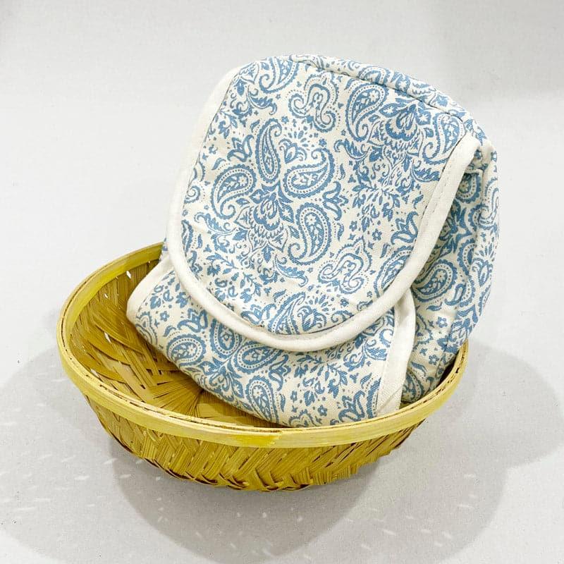 Buy Theona Round Bread Basket - Blue Bread Basket from Vaaree