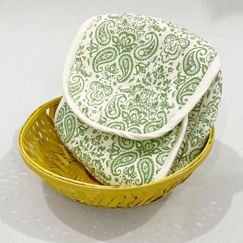 Buy Theona Round Bread Basket - Green Bread Basket from Vaaree