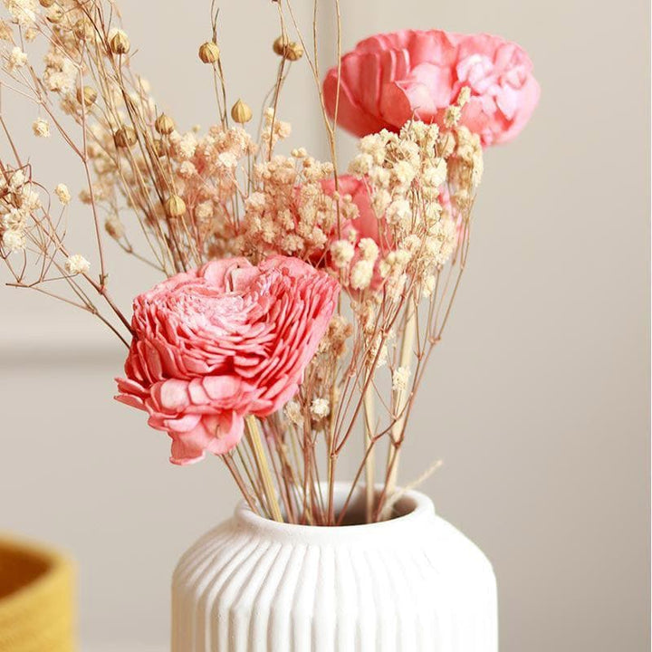 Buy Charmia Vase With Naturally Dried Flower Bunch at Vaaree online | Beautiful Vase to choose from