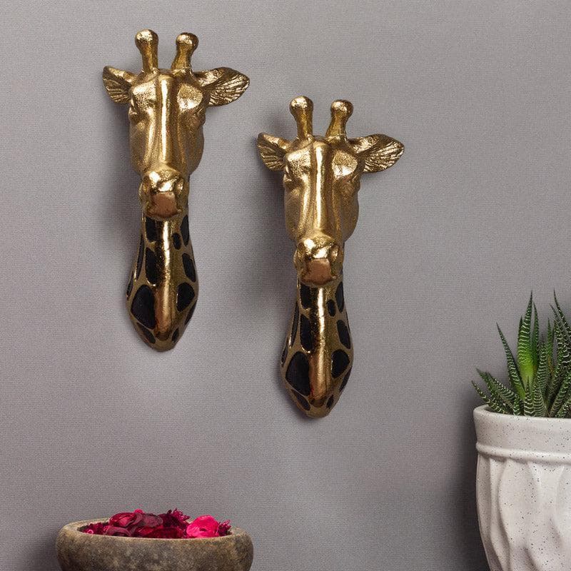 Wall Accents - Giraffe Glory Wall Accent (Gold) - Set Of Two