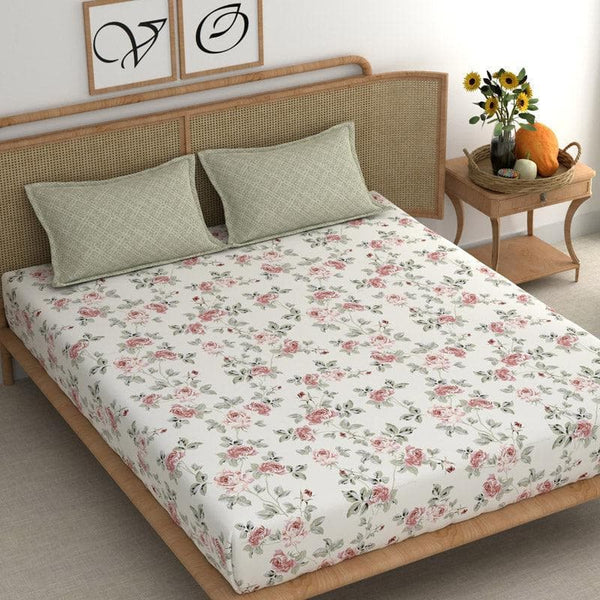 Buy Renata Floral Bedsheet at Vaaree online | Beautiful Bedsheets to choose from