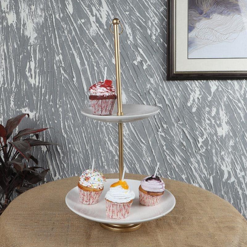 Buy Double Droll Platter Cake Stand from Vaaree