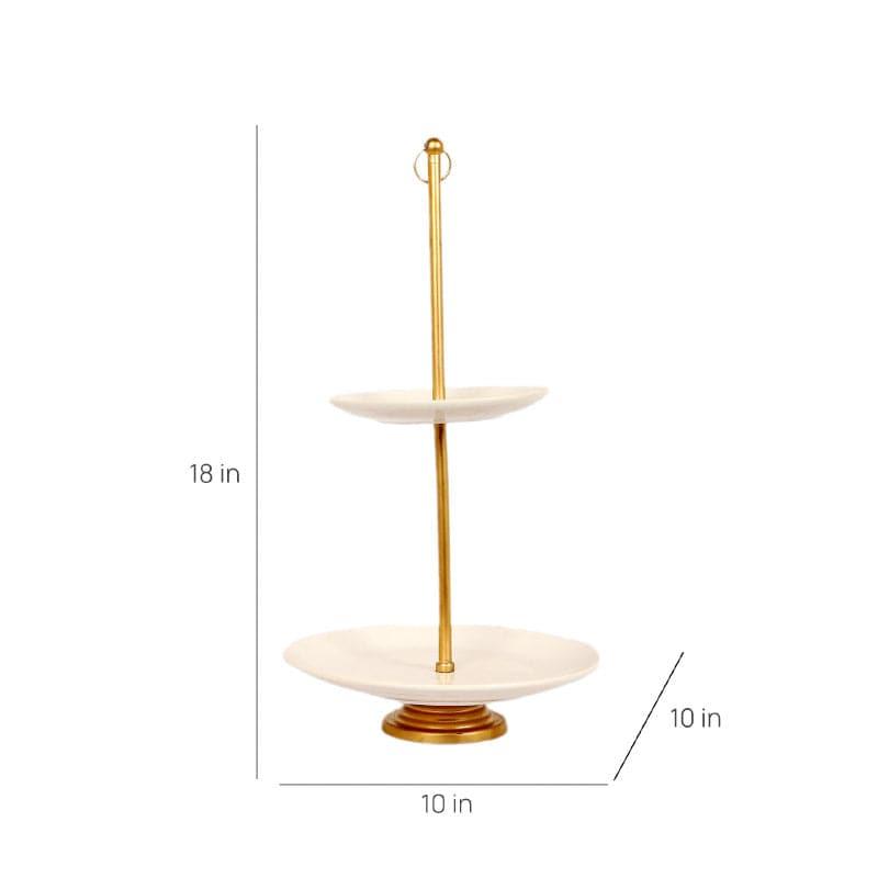 Buy Double Droll Platter Cake Stand from Vaaree