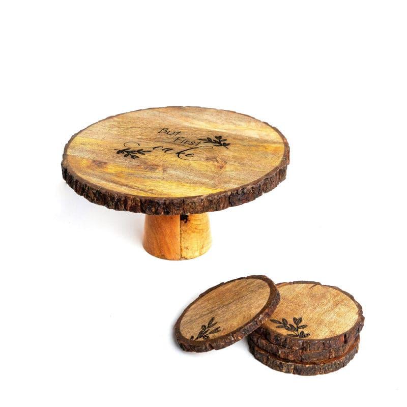 Buy Lisette Cake Stand & Coaster Set - Set Of Five Cake Stand from Vaaree