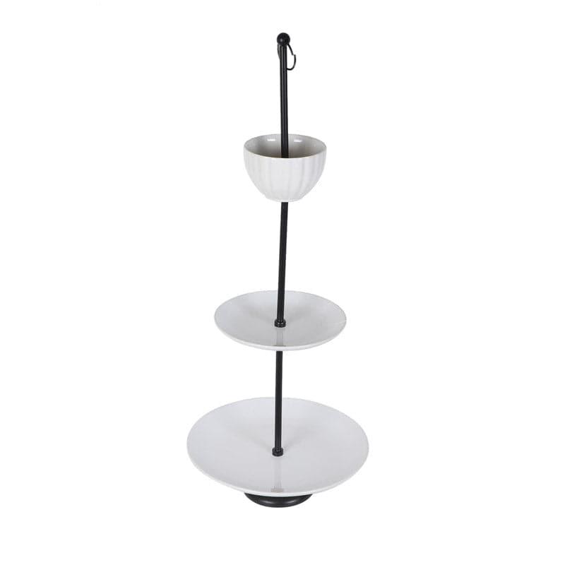 Buy Meyer Ceramic Platter With Bowl Cake Stand from Vaaree