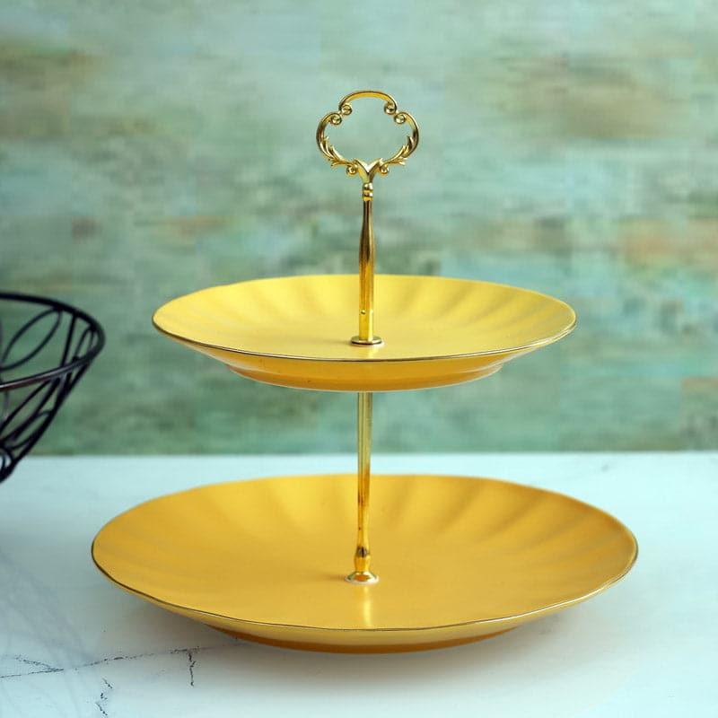 Buy Pisto Cake Stand - Yellow Cake Stand from Vaaree