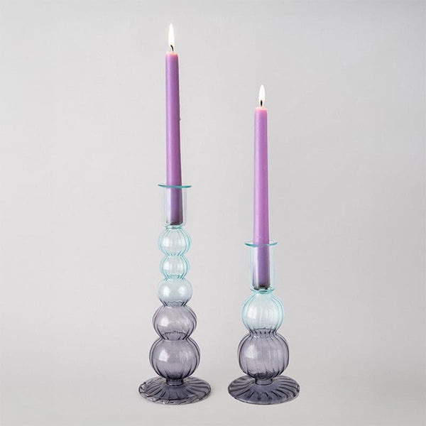 Buy Candle Holder - Amari Glass Candle Holders - Set of Two at Vaaree online
