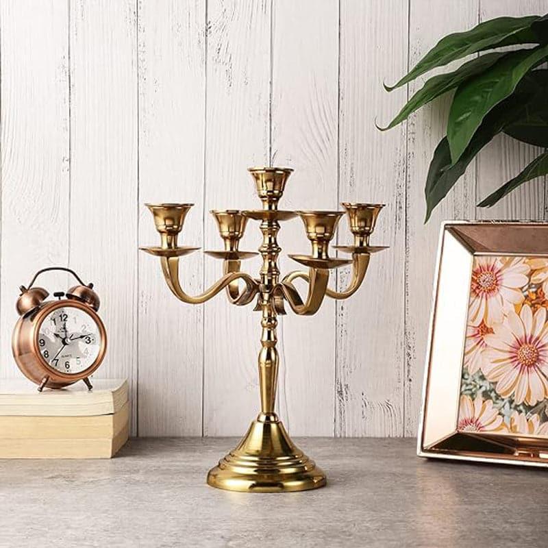 Buy Bliar Candle Holder - Gold Candle Holders from Vaaree