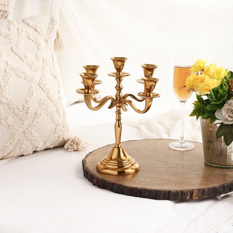 Buy Bliar Candle Holder - Gold Candle Holders from Vaaree