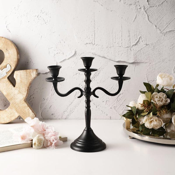 Buy Emisa Candle Holder - Black Candle Holders from Vaaree