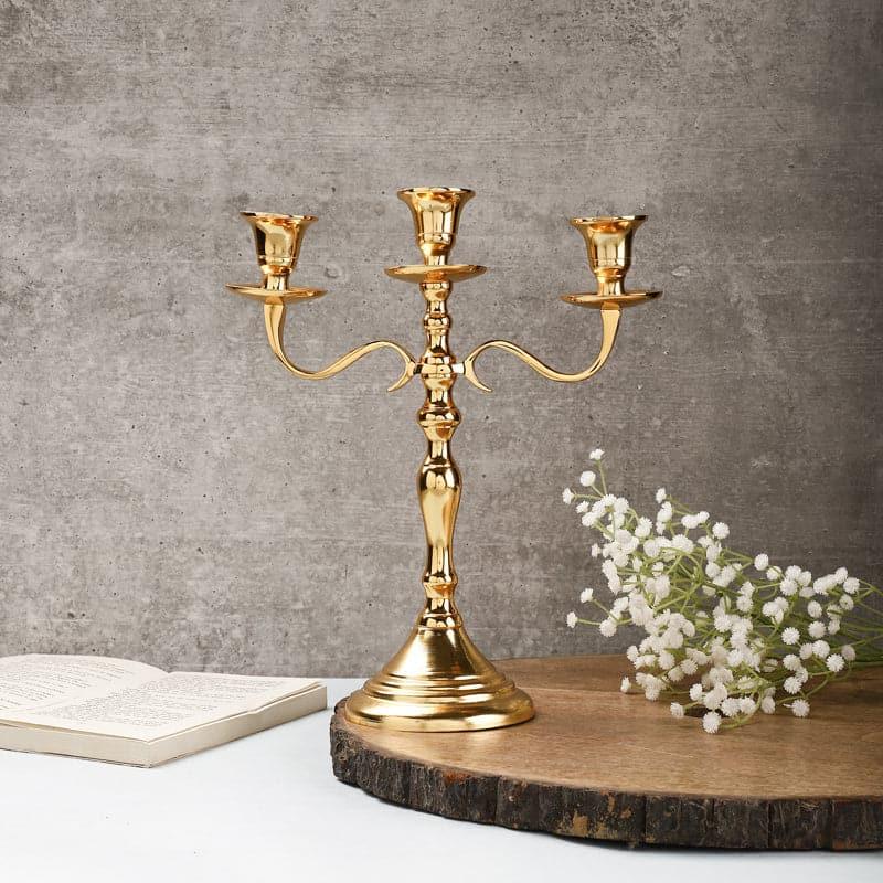 Buy Emisa Candle Holder - Gold Candle Holders from Vaaree