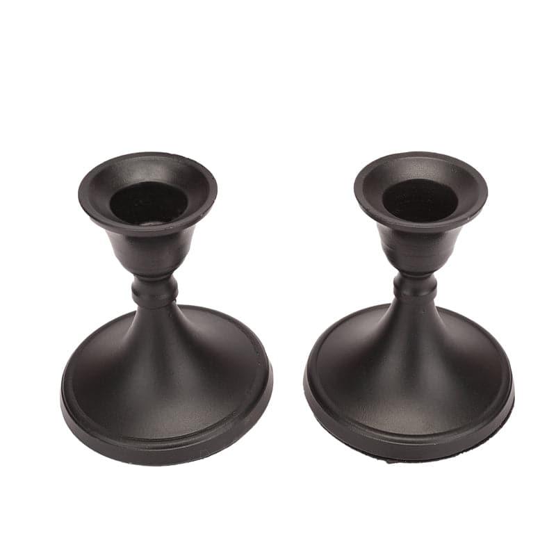 Buy Gale Candle Holder (Black) - Set Of Two Candle Holders from Vaaree