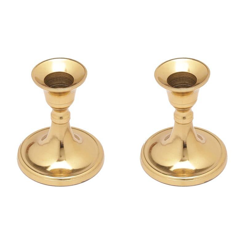 Buy Gale Candle Holder (Gold) - Set Of Two Candle Holders from Vaaree