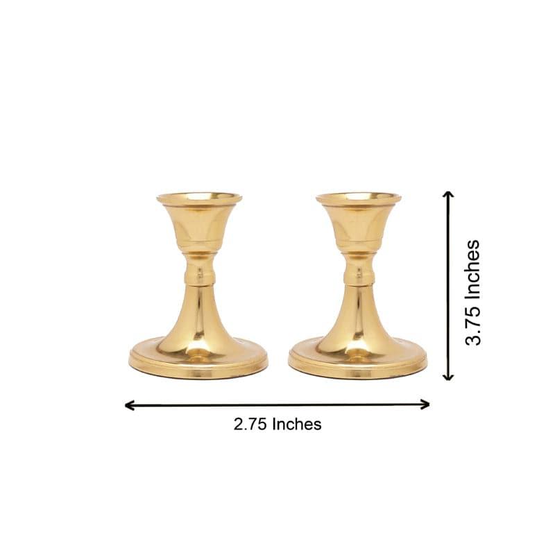 Buy Gale Candle Holder (Gold) - Set Of Two Candle Holders from Vaaree