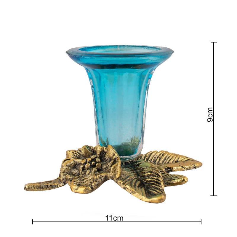 Buy Grapevine Candle Holder (Turquoise) - Set Of Two Candle Holders from Vaaree