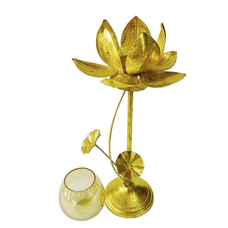 Buy Lotus Glow Candle Holder - Set Of Two Candle Holders from Vaaree