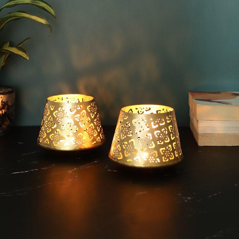 Buy Maryana Tealight Candle Holder - Set Of Two Candle Holders from Vaaree