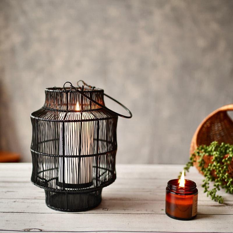 Buy Mesh Maze Lantern - Black Candle Holders from Vaaree