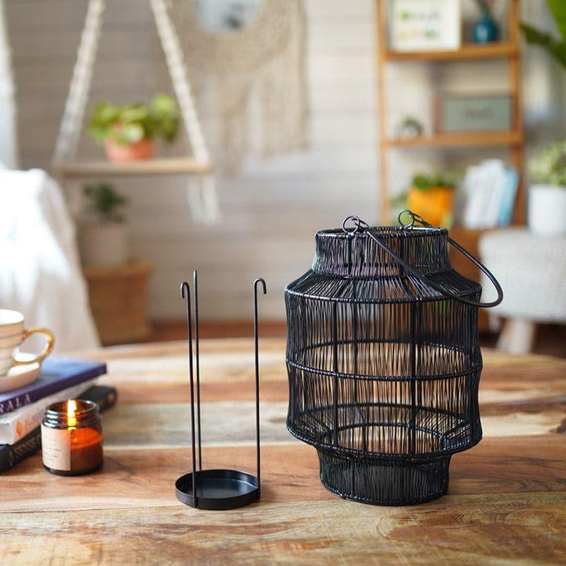 Buy Mesh Maze Lantern - Black Candle Holders from Vaaree