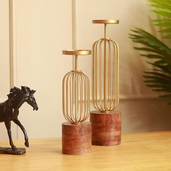 Buy Candle Holder - Mikhora Candle Stand - Set Of Two at Vaaree online