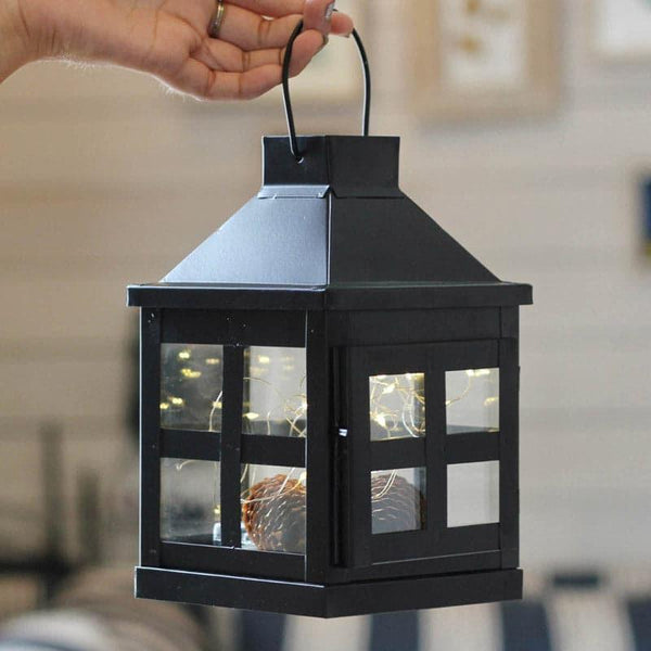 Buy Candle Holder - Miracle Maeve Lantern (Black) - Small at Vaaree online