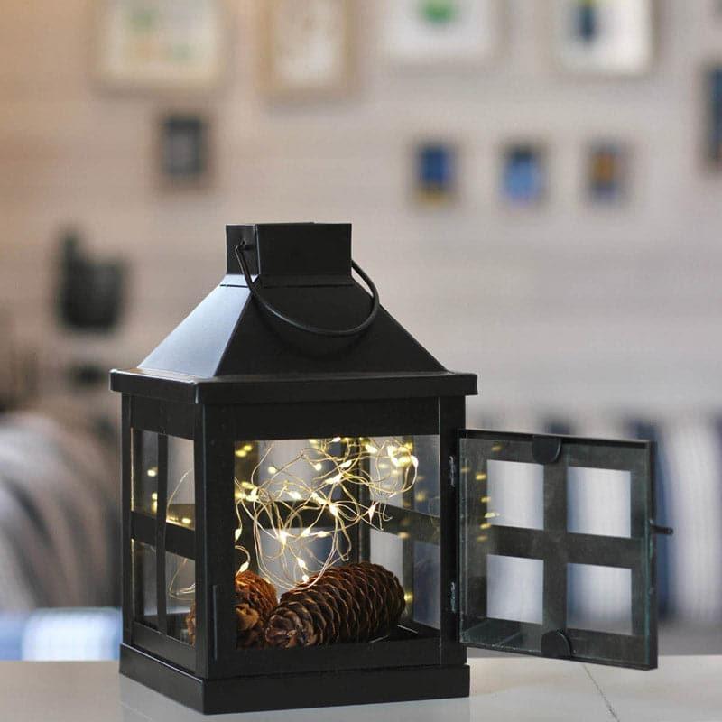 Buy Miracle Maeve Lantern (Black) - Small Candle Holders from Vaaree