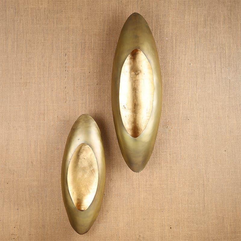 Buy Candle Holder - Mitha Wall Candle Holder - Gold at Vaaree online