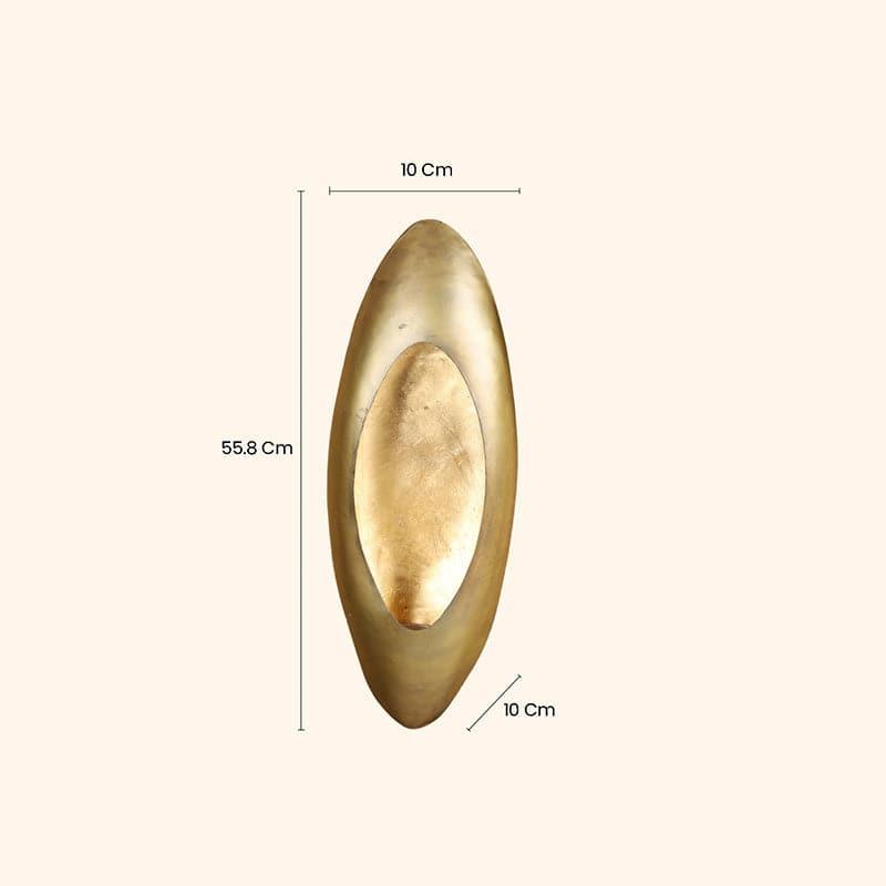 Buy Candle Holder - Mitha Wall Candle Holder - Gold at Vaaree online