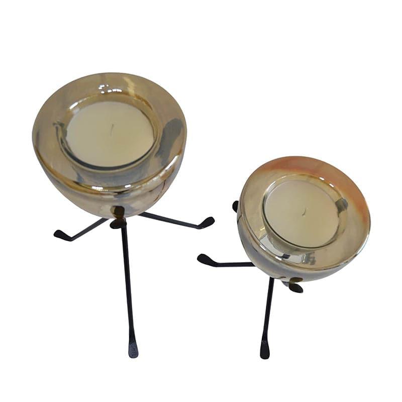 Buy Morsara Candle Holder - Set Of Two Candle Holders from Vaaree