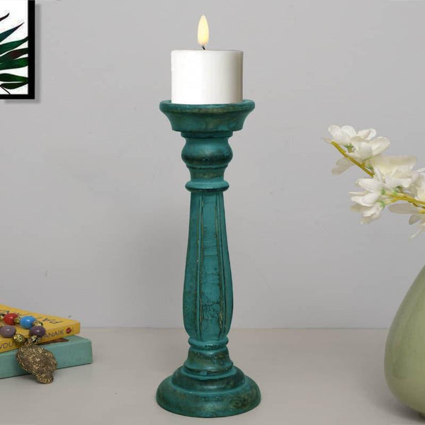 Buy Oceane Wooden Candle Stand - Tall Candle Holders from Vaaree