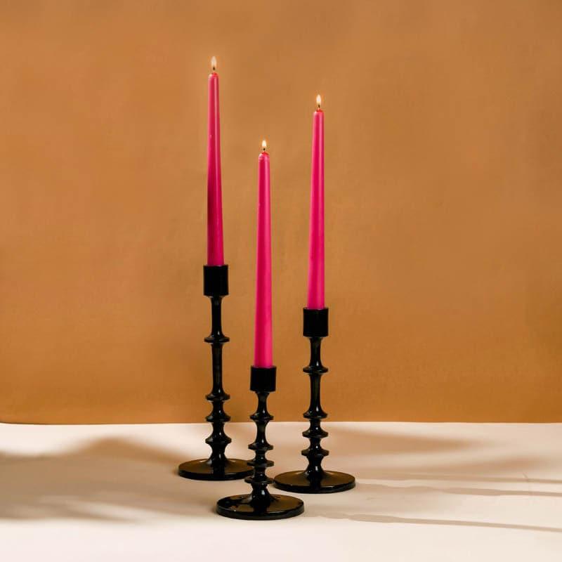 Buy Olson Candle Stand (Black) - Set Of Three Candle Holders from Vaaree