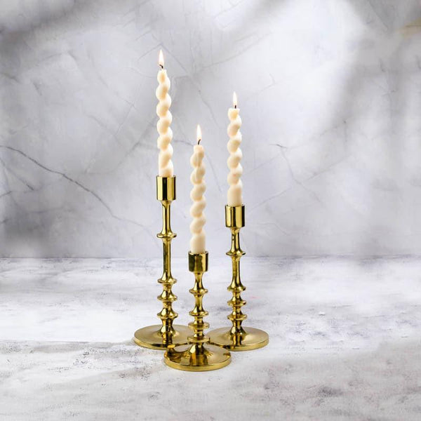 Buy Olson Candle Stand (Gold) - Set Of Three Candle Holders from Vaaree