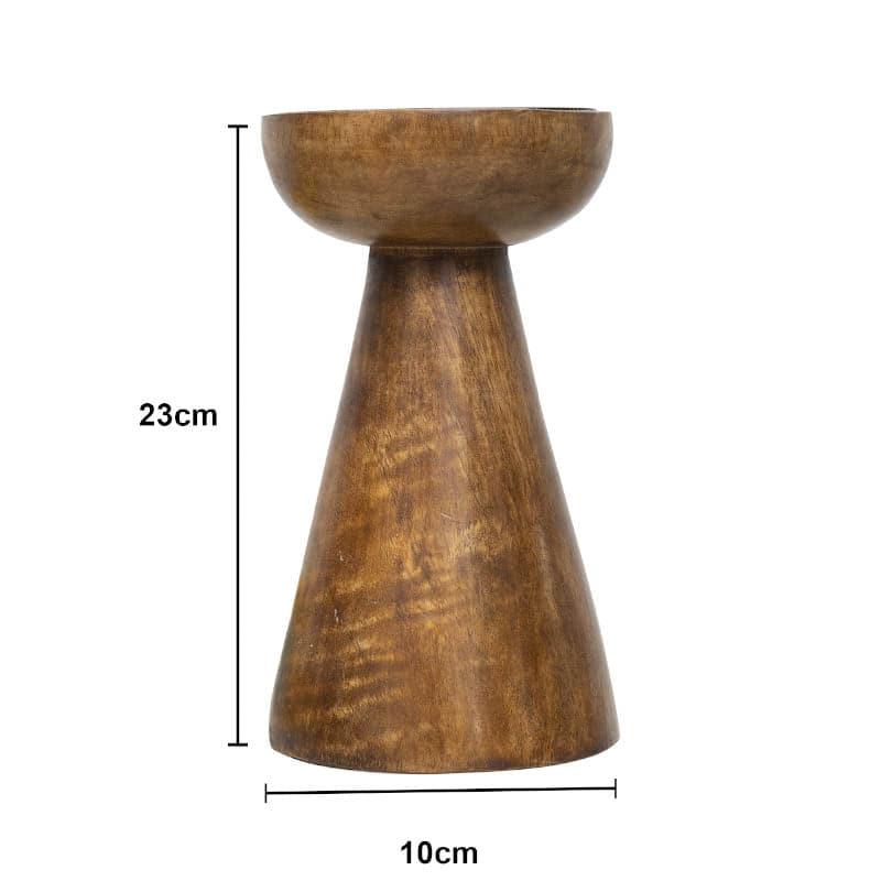 Buy Riga Wooden Candle Stand - Tall Candle Holders from Vaaree