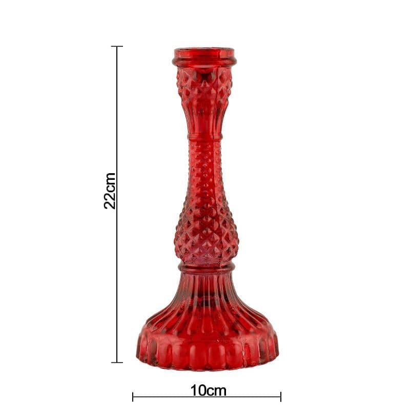 Buy Roxxy Candle Stand (Red) - Set Of Two Candle Holders from Vaaree