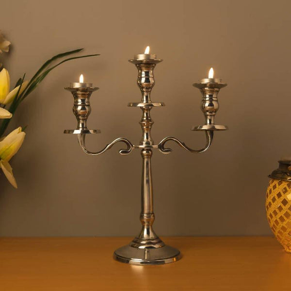 Buy Simora Candelabrum With Three Arms Candle Holders from Vaaree