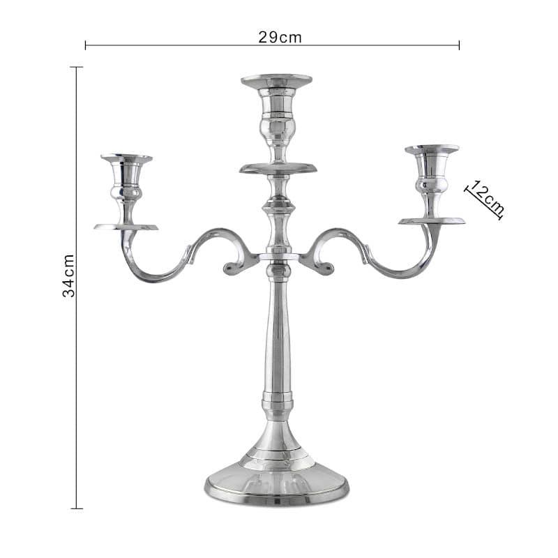 Buy Simora Candelabrum With Three Arms Candle Holders from Vaaree