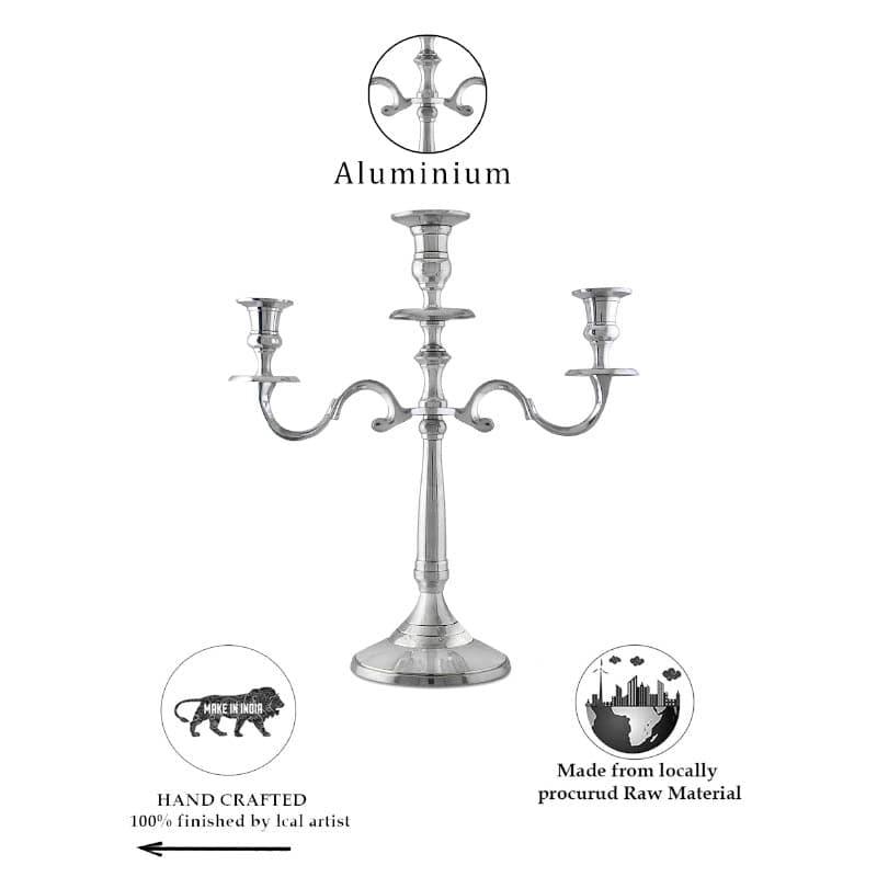 Buy Simora Candelabrum With Three Arms Candle Holders from Vaaree