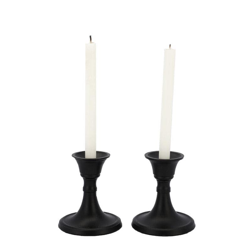 Buy Tula Candle Holder (Black) - Set Of Two Candle Holders from Vaaree