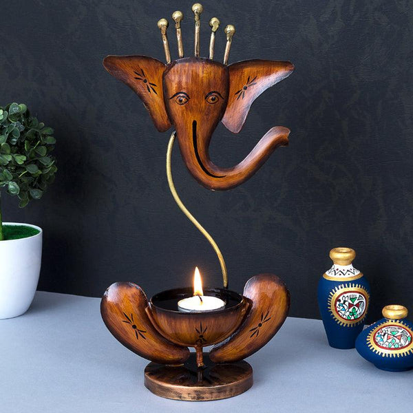 Buy Vakrtund Handcrafted Tea Light Candle Holder Candle Holders from Vaaree