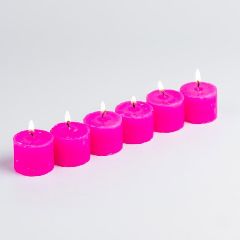 Buy Carta Votive Rose Scented Candles - Set Of Six Candles from Vaaree