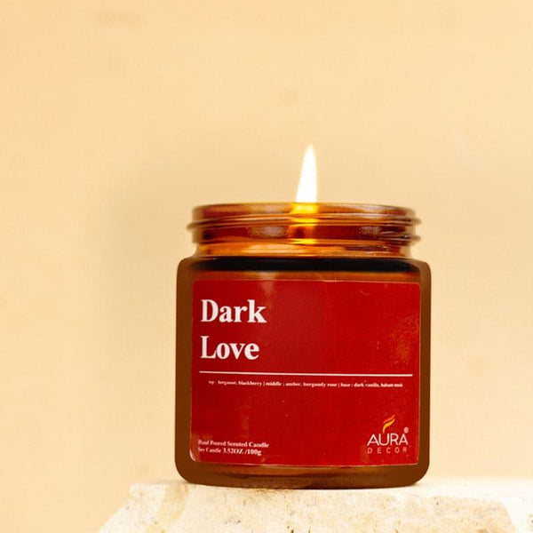 Candles - Dark Love Scented Jar Candle - 100 GM