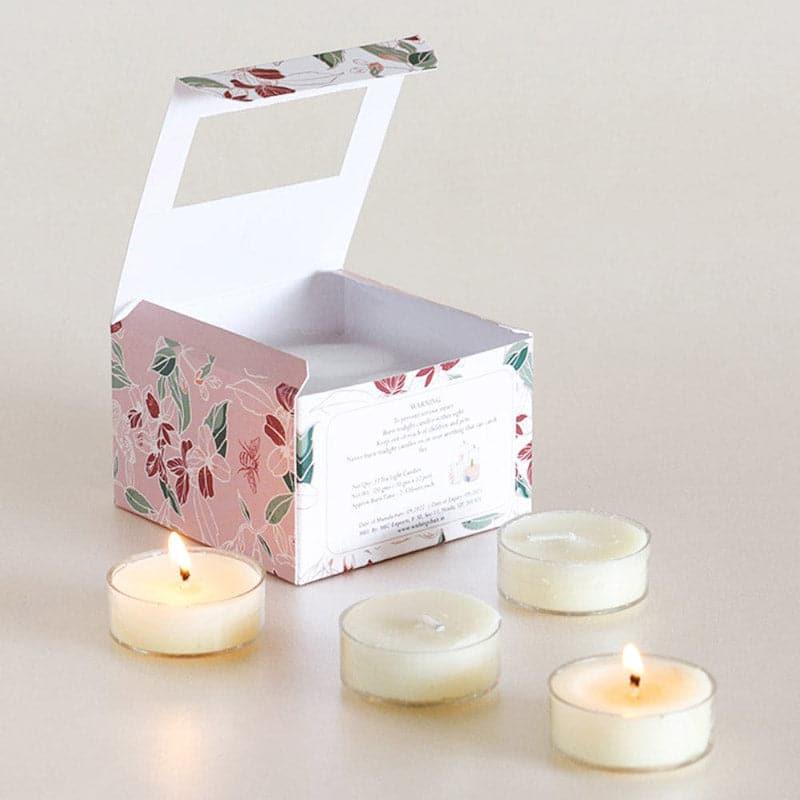 Buy Duchess Of Blossom Unscented Tealight Candles - Set Of Twelve Candles from Vaaree