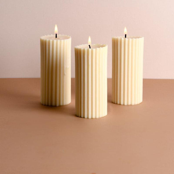 Candles - Espino Scented Candle (Set Of Three) - Vanilla Cinnamon