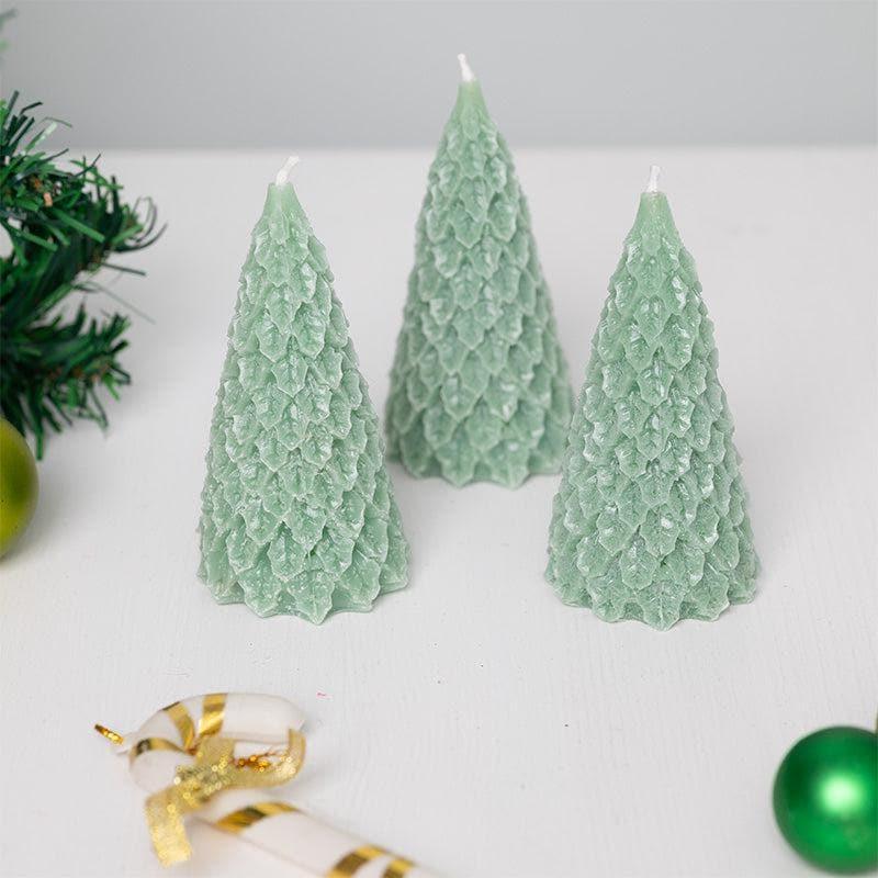 Buy Festive Fir Candle - Set Of Three Candles from Vaaree