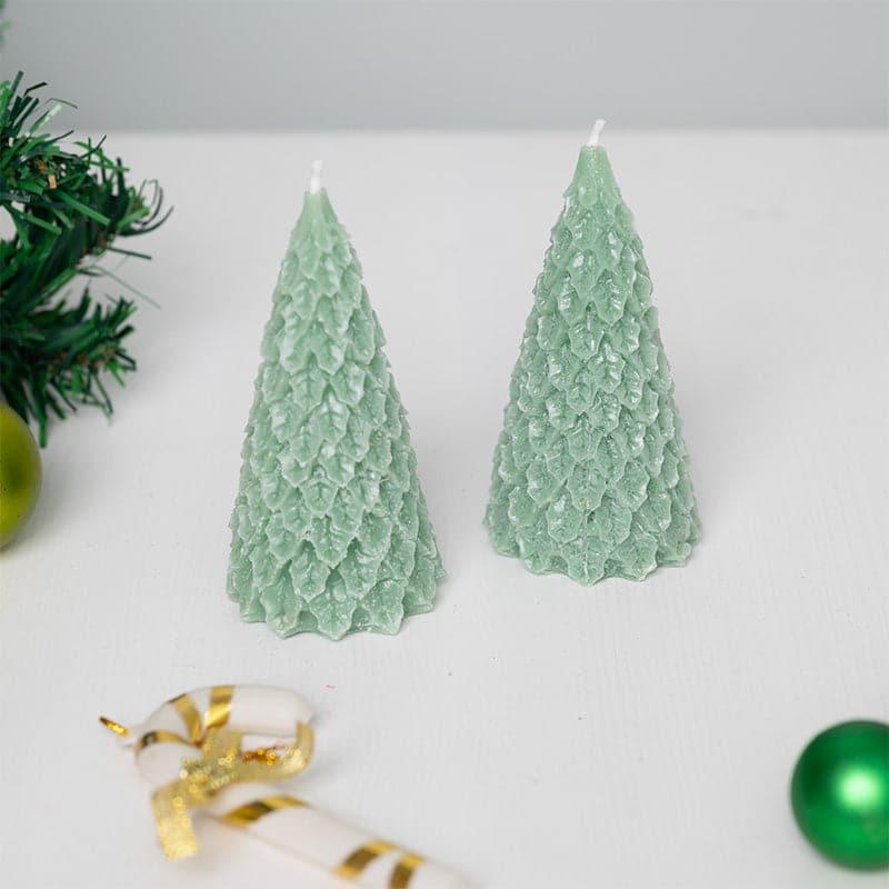 Buy Candles - Festive Fir Candle - Set Of Two at Vaaree online