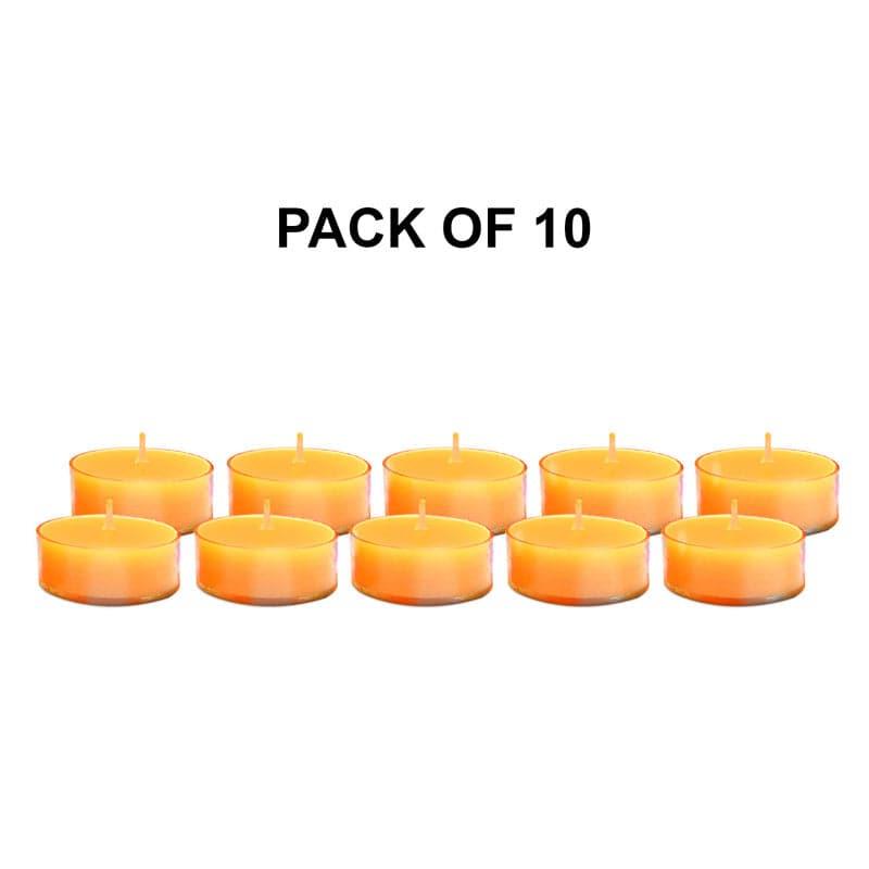 Buy Fontain LemonGrass Scented Tealight Candle - Set Of Ten Candles from Vaaree