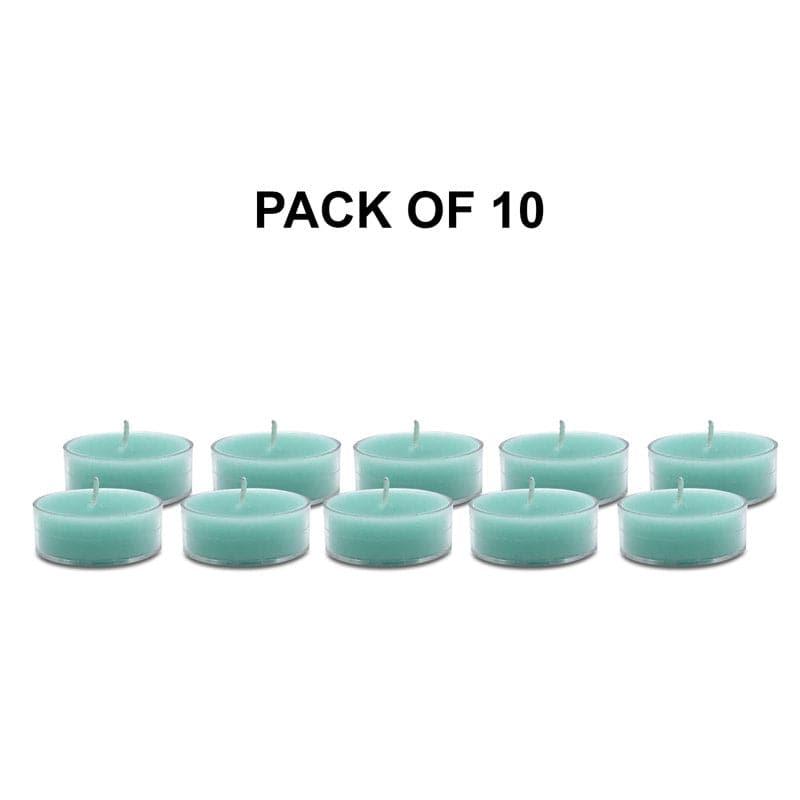 Buy Fontain Ocean Breeze Scented Tealight Candle - Set Of Ten Candles from Vaaree