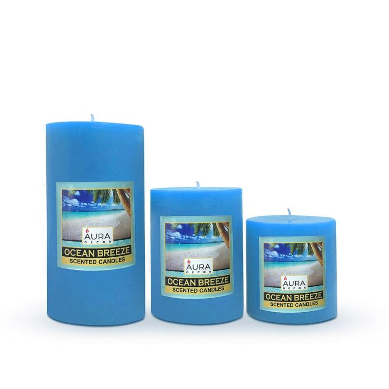 Buy Haisley Sea Breeze Scented Candle Gift Set - Set Of Three Candles from Vaaree